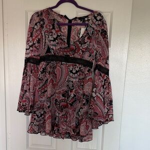 Forever 21 Multicolor Paisley Babydoll Dress NWT